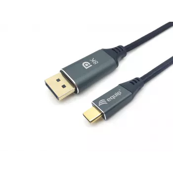 Equip USB-C - DisplayPort -premiumkaapeli, M/M, 1,0 m, 8K/60 Hz
