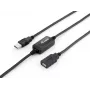 Equip USB 2.0 Type-A aktiivinen jatkokaapeli uros - naaras, 10 m