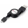 Equip USB 2.0 Type-A - Micro-B -kelautuva kaapeli, 1,0 m, musta