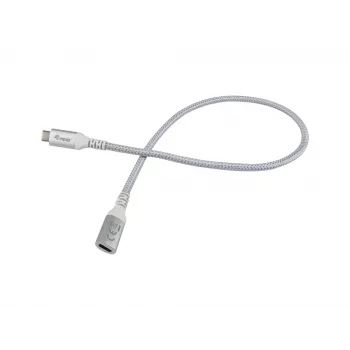 Equip USB 3.2 Gen 2 C - C -jatkokaapeli, 0,5 m, M/F, 4K/60Hz, 10 Gbit/s, valkoinen