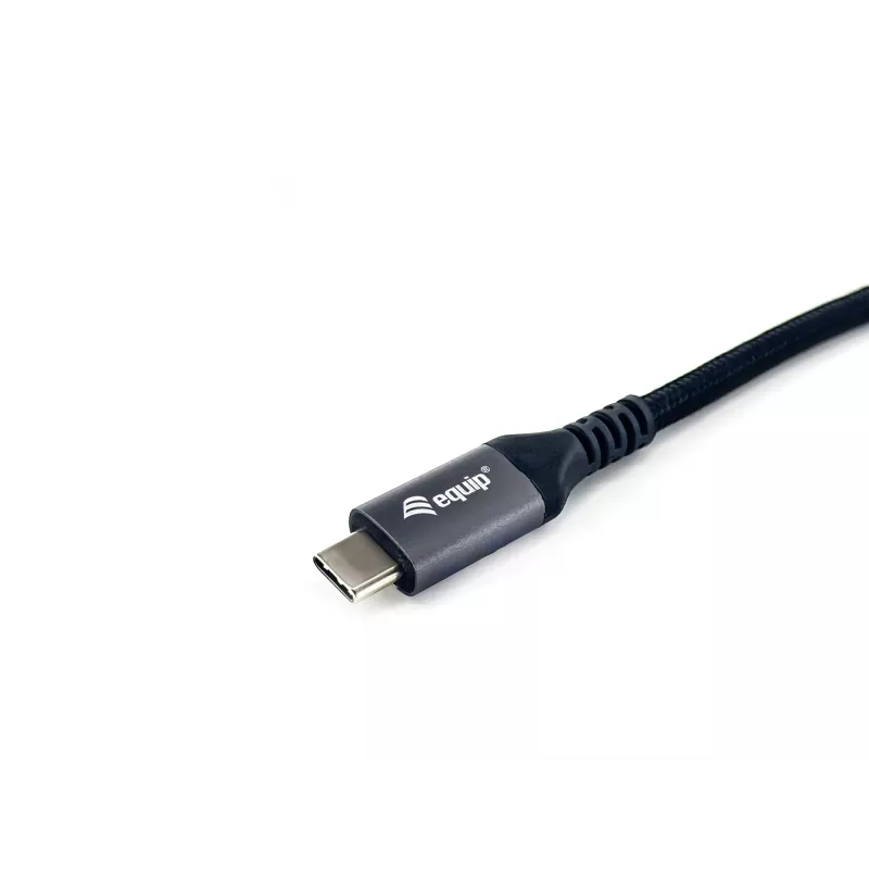 Equip USB 4 Gen 3 C - C -kaapeli, M/M, 2,0 m, PD3.1 240 W, 8K/60 Hz, 40 Gbit/s, musta