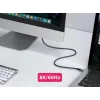 Equip USB 4 Gen 3 C - C -kaapeli, M/M, 2,0 m, PD3.1 240 W, 8K/60 Hz, 40 Gbit/s, musta