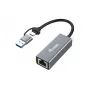 Equip USB-C - 2,5 Gigabit Ethernet -verkkoadapteri (USB-C+A)