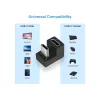 USB-C U-urosadapteri Equip 133476 10Gbps PD 100W 2 kpl:n pakkaus