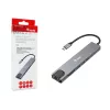 Equip USB-C 8-in-1 -monitoimiadapteri, kaapeloitu, USB Type-C, 100 W, 1000 Mbit/s, 1000BASE-T, IEEE 802.3ab