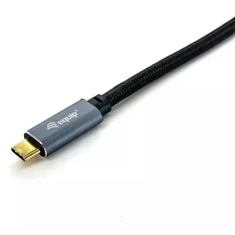 USB-C - C -kaapeli EQUIP 3,0 m — USB 3.2 Gen 2 (10 Gbit/s), PD100W, 4K/60Hz, musta