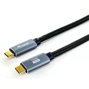 USB-C - C -kaapeli EQUIP 3,0 m — USB 3.2 Gen 2 (10 Gbit/s), PD100W, 4K/60Hz, musta