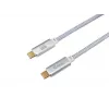 USB-C - USB-C -kaapeli EQUIP 3,0 m — USB 3.2 Gen 2, 10 Gbps, PD 100 W, 4K/60 Hz, valkoinen