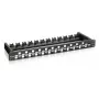 Equip 24-porttinen Keystone Cat.6A -patchpanel, suojaamaton, musta