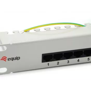 Equip 25-porttinen Cat.3 RJ45 ISDN -patchpanel, vaaleanharmaa