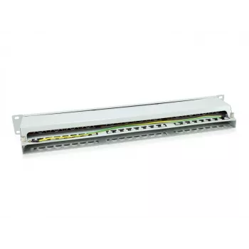 Equip 48-porttinen Cat.6 -patchpanel, suojattu, vaaleanharmaa