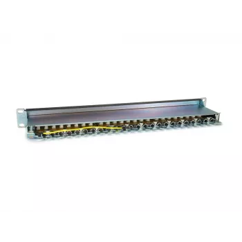 Equip 24-porttinen Cat.6A -patchpanel, suojattu