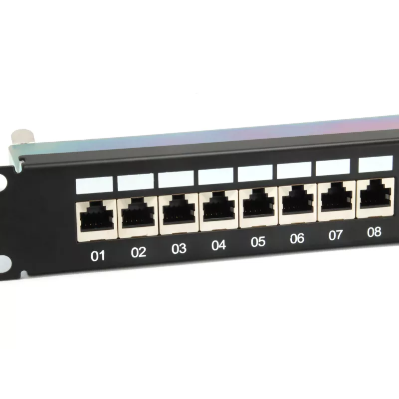 Equip 24-porttinen Cat.6A -patchpanel, suojattu