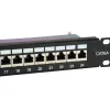 Equip 24-porttinen Cat.6A -patchpanel, suojattu
