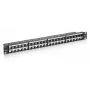 Equip 48-porttinen Keystone Cat.6 suojaamaton patch-paneeli, musta