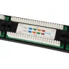 Equip 24-porttinen Cat.5e suojaamaton patch-paneeli, musta, Cat5e, rack-asennus, 1U, musta, RoHS, CE