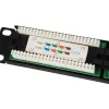 Equip 24-porttinen Cat.5e suojaamaton patch-paneeli, musta, Cat5e, rack-asennus, 1U, musta, RoHS, CE