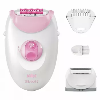 Epilaattori Braun Silk-épil 3 3-031 20 pinsettiä pinkki valkoinen