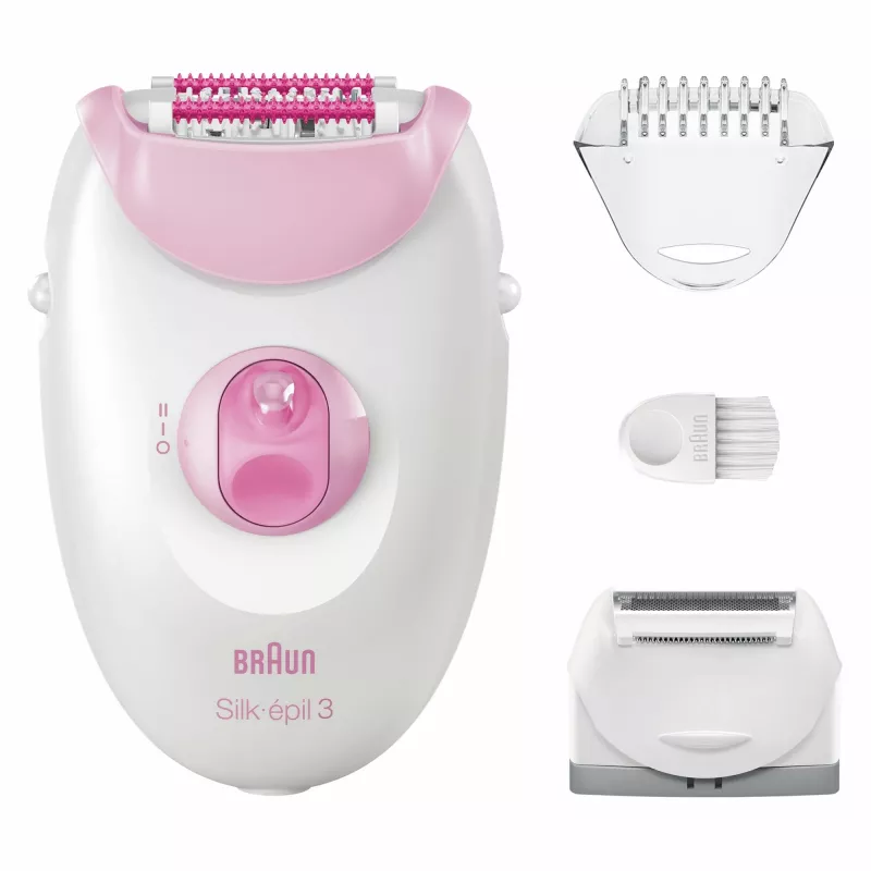 Epilaattori Braun Silk-épil 3 3-031 20 pinsettiä pinkki valkoinen