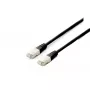 Equip Cat.6A Platinum S/FTP patch-kaapeli, 10 m, musta