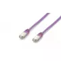 Verkkokaapeli Equip Cat.6A Platinum S/FTP RJ-45 15 m violetti