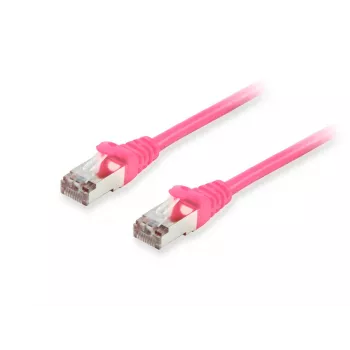 Liitäntäkaapeli Equip Cat.6A S/FTP RJ-45 1 m pinkki