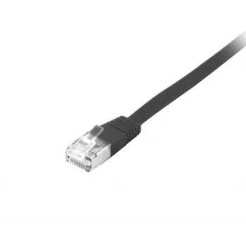 Equip Cat.6A U/FTP litteä verkkokaapeli RJ-45 3,0 m musta