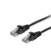 Equip Cat.6A U/UTP RJ-45 -verkkokaapeli, Cat6a, 1 m, musta