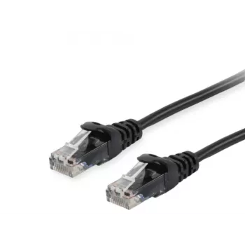 Equip Cat.6A U/UTP -verkkokaapeli, 0,15 m, musta, 0,15 m, Cat6a, U/UTP (UTP), RJ-45, RJ-45, musta