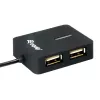 Equip 128952 USB-keskitin USB 2.0 480 Mbit/s musta