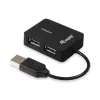 Equip 128952 USB-keskitin USB 2.0 480 Mbit/s musta