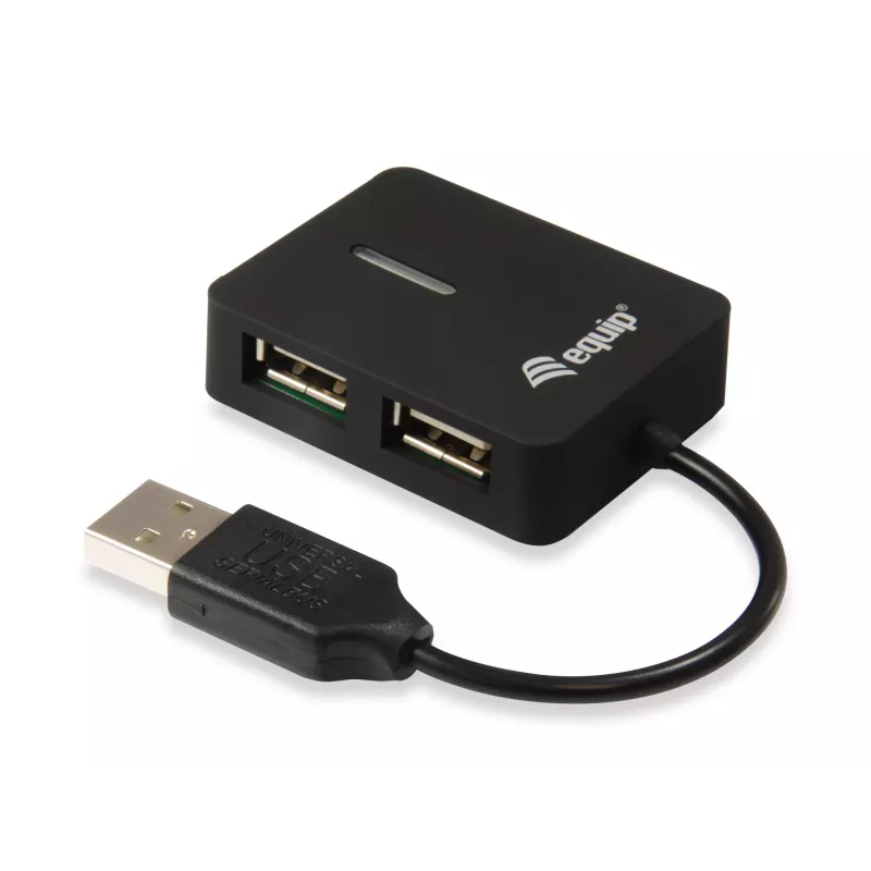 Equip 128952 USB-keskitin USB 2.0 480 Mbit/s musta