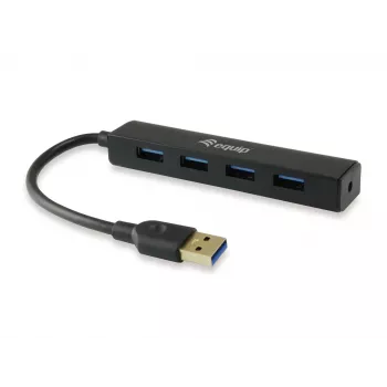 Equip 128953 USB-keskitin, USB 3.2 Gen 1 (3.1 Gen 1) Type-A, 5000 Mbit/s, musta