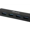 Equip 128953 USB-keskitin, USB 3.2 Gen 1 (3.1 Gen 1) Type-A, 5000 Mbit/s, musta