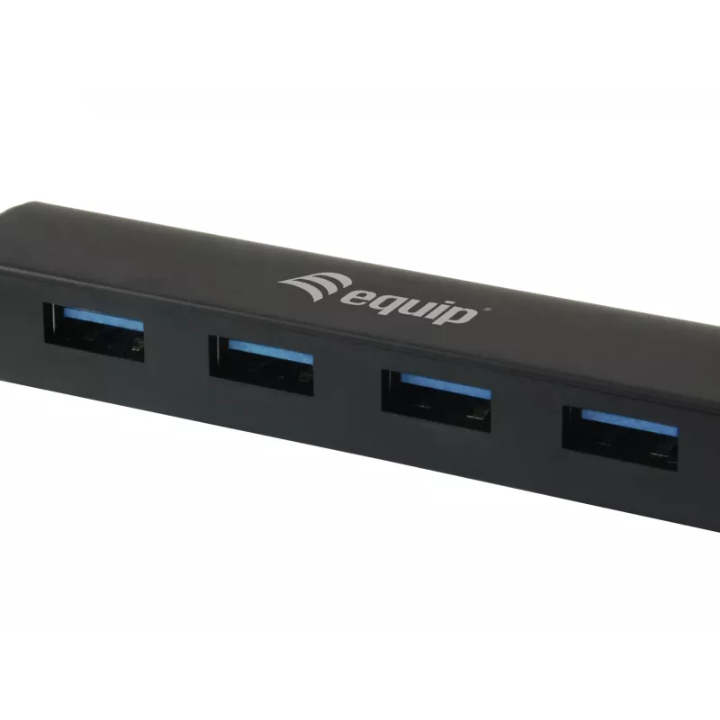 Equip 128953 USB-keskitin, USB 3.2 Gen 1 (3.1 Gen 1) Type-A, 5000 Mbit/s, musta