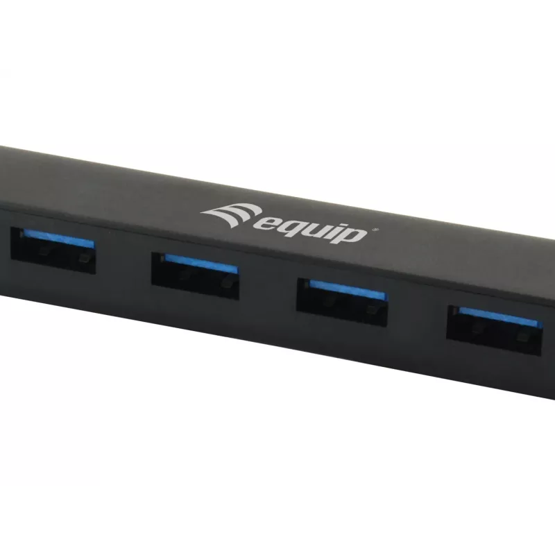 Equip 128954 USB-keskitin, USB 3.2 Gen 1 (3.1 Gen 1) Type-C, 5000 Mbit/s, musta