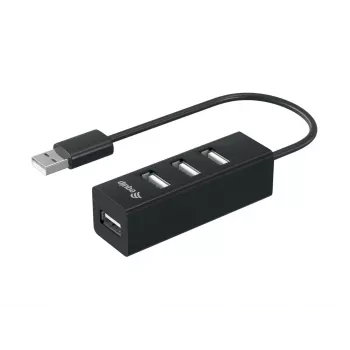 Equip 4-porttinen USB 2.0 -keskitin, USB 2.0, USB 2.0, 480 Mbit/s, musta, Kiina, CE, RoHS