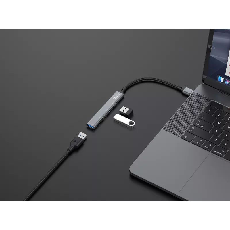 Equip 4-porttinen USB 3.0/2.0 -USB-keskitin