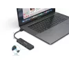 Equip 4-porttinen USB 3.2 Gen 1 -keskitin USB-C-sovittimella, musta, 5000 Mbit/s
