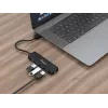 Equip 4-porttinen USB 3.2 Gen 1 -keskitin USB-C-sovittimella, musta, 5000 Mbit/s
