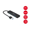 Equip 4-porttinen USB 3.2 Gen 1 -keskitin USB-C-sovittimella, musta, 5000 Mbit/s