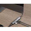 Equip 128963 USB-C 4-porttinen USB 3.2 Gen 1 (3.1 Gen 1) -keskitin, 4x USB-C, 5 Gbit/s, alumiini, ilman verkkolaitetta, musta/hopea