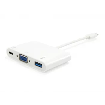 Equip 133462 USB Type-C -VGA-liitäntä/USB-A-liitäntä/PD-sovitin