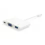 Equip 133462 USB Type-C -VGA-liitäntä/USB-A-liitäntä/PD-sovitin