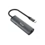 Equip USB-C - RJ45 gigabitin verkko + PD-adapteri USB Type-C 100W