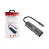 Equip USB-C - RJ45 gigabitin verkko + PD-adapteri USB Type-C 100W