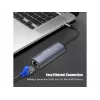 Equip USB-C - RJ45 gigabitin verkko + PD-adapteri USB Type-C 100W