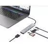 Equip USB-C 7-in-1-monitoimiadapteri, HDMI 4K/60Hz, USB 3.2 Gen1 x3, TF/Micro SD, 100W USB PD