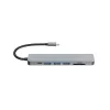 Equip USB-C 7-in-1-monitoimiadapteri, HDMI 4K/60Hz, USB 3.2 Gen1 x3, TF/Micro SD, 100W USB PD