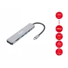 Equip USB-C 7-in-1-monitoimiadapteri, HDMI 4K/60Hz, USB 3.2 Gen1 x3, TF/Micro SD, 100W USB PD